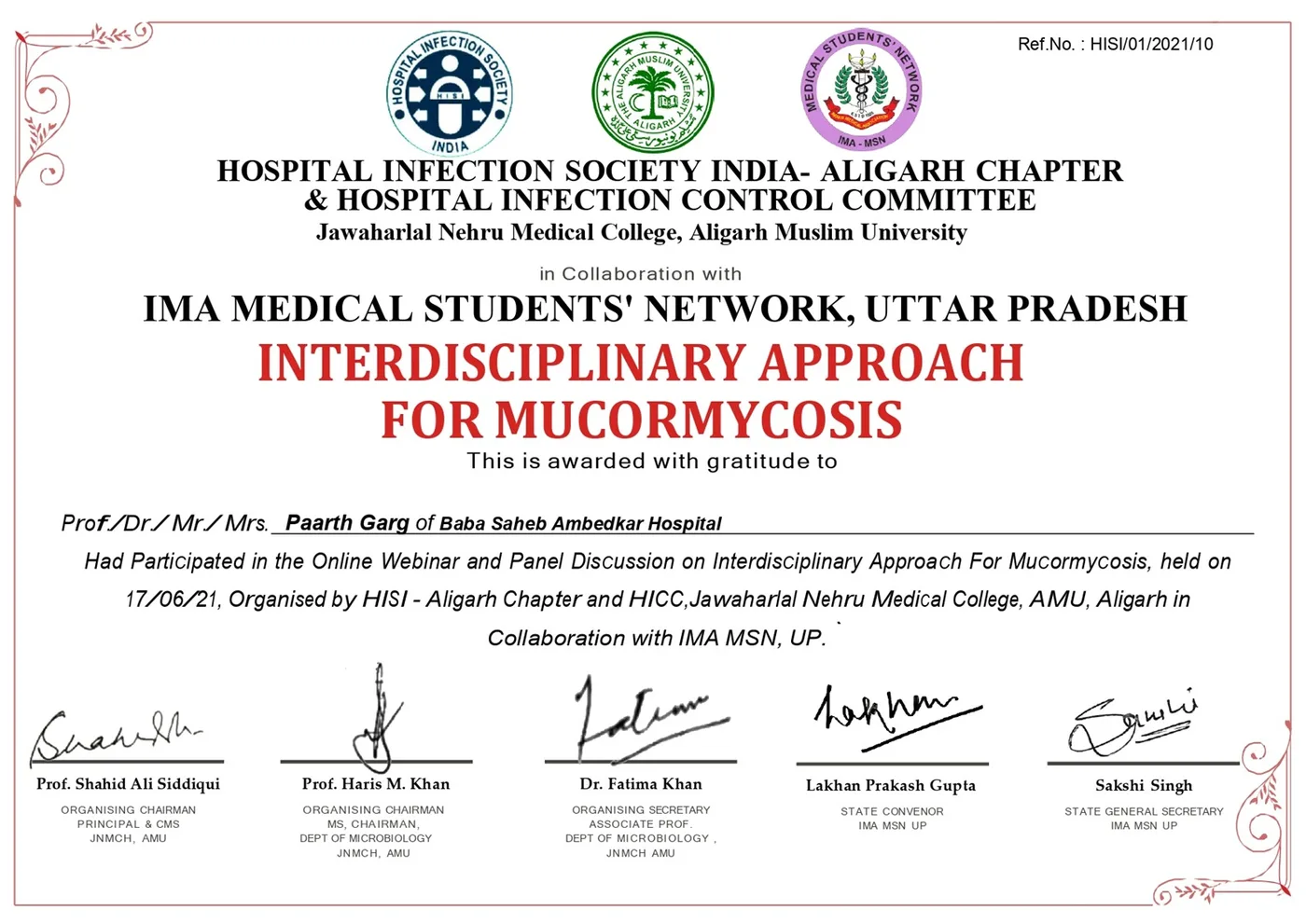Certificate 6