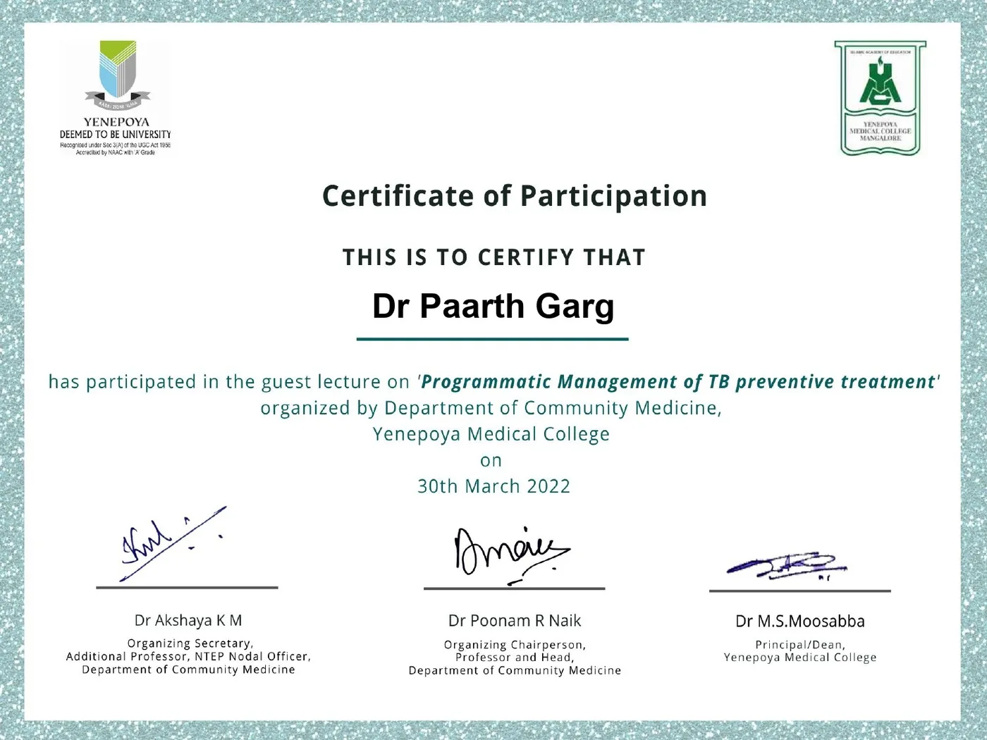 Certificate 8