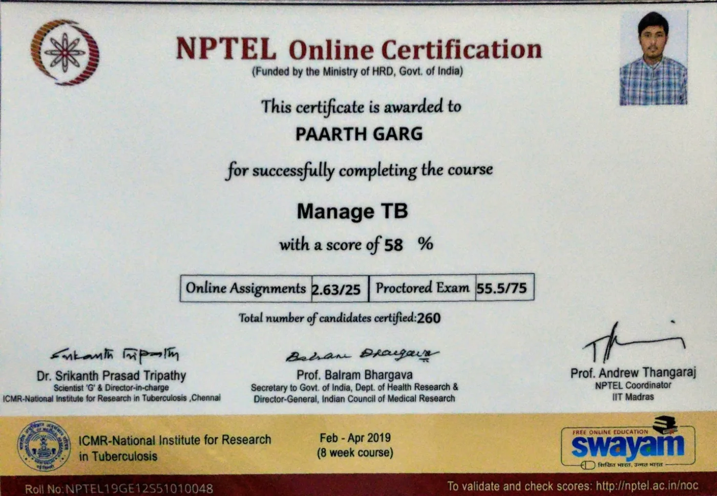 Certificate 12