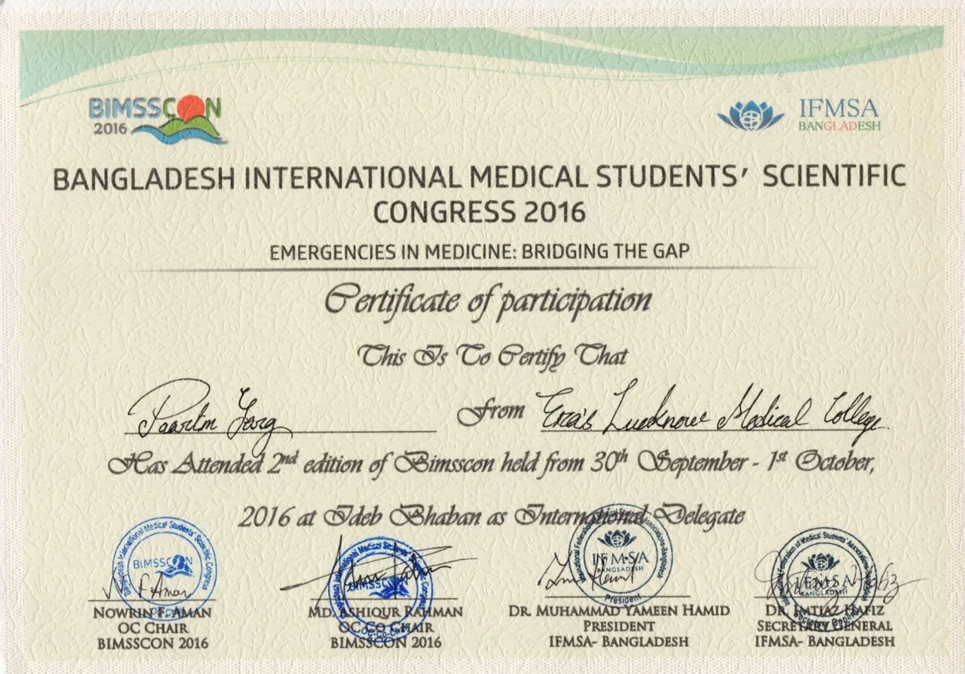 Certificate 34