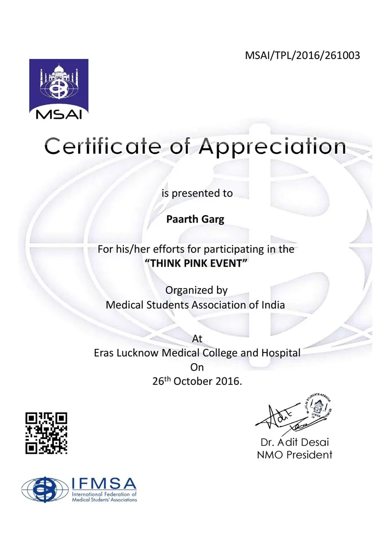 Certificate 50