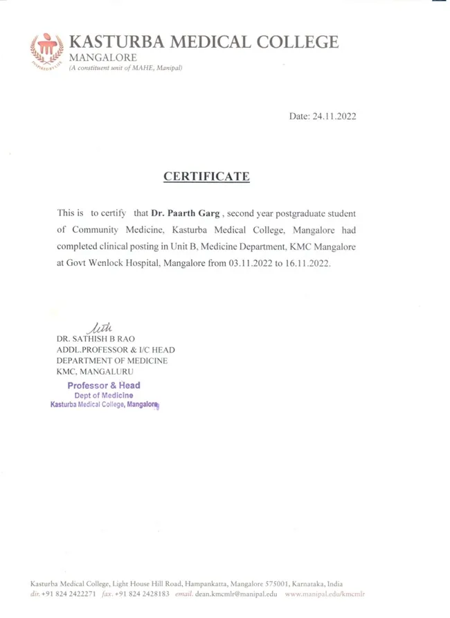 Certificate 54