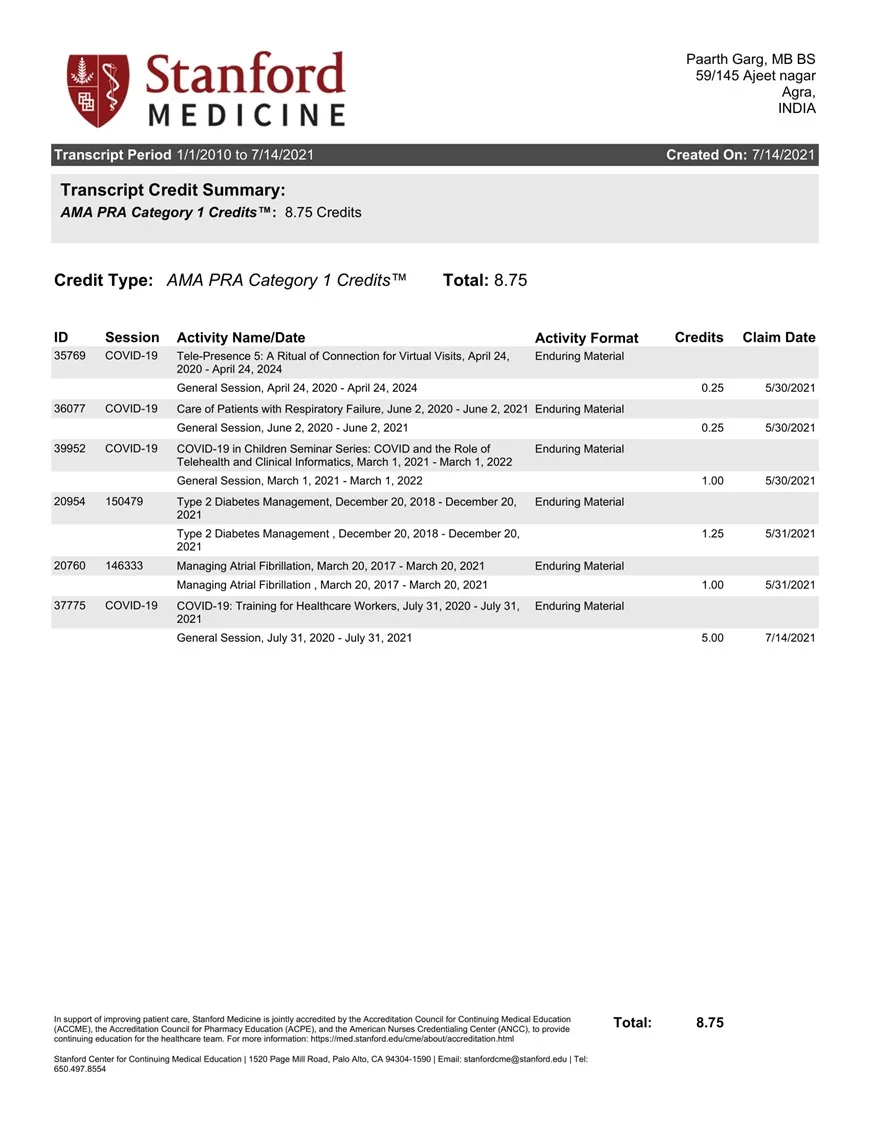 Certificate 78