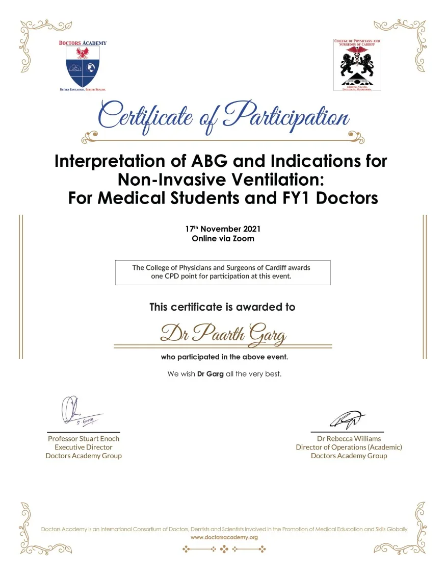 Certificate 86